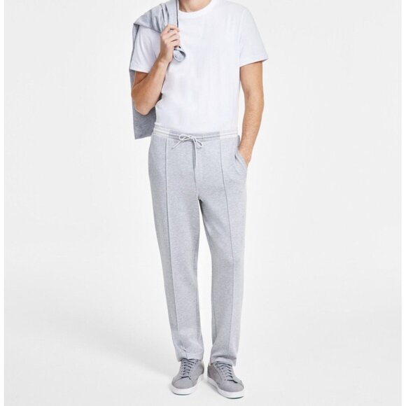 Alfani Mens Elegant Quarter Zip Pullover Jogger Pant Grey Heather Size XXL NWT - Picture 2 of 7